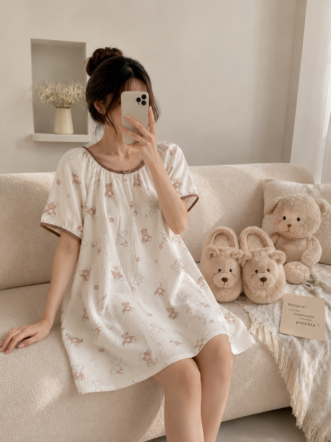 لباس خواب و پیراهن راحتی پینترستی bear🧸